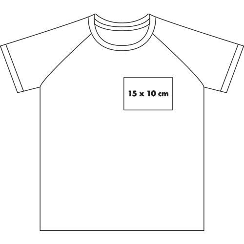 Weies Performance-T-Shirt fr Herren mit kurzen rmeln.