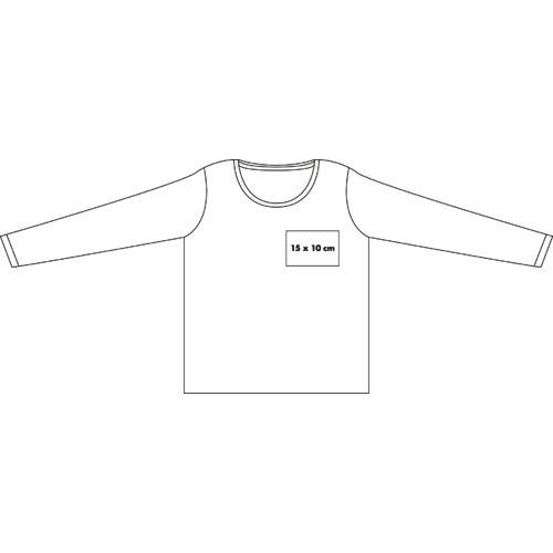 Langes Baumwoll-T-Shirt fr Herren mit Rundhalsausschnitt.