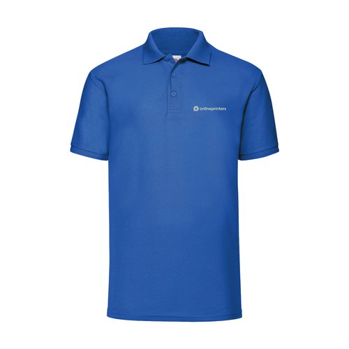 Royalblaues Piqu-Poloshirt aus Baumwollmischgewebe fr Herren.