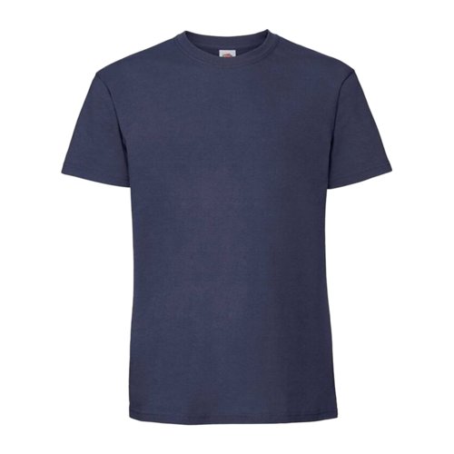 Schwarzblaues Baumwoll T-Shirt fr Herren mit kurzen rmeln.
