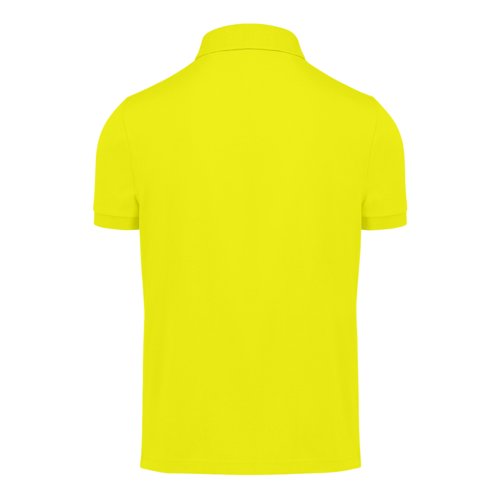 Apfelgrnes Baumwoll-Poloshirt fr Herren mit kurzen rmeln.