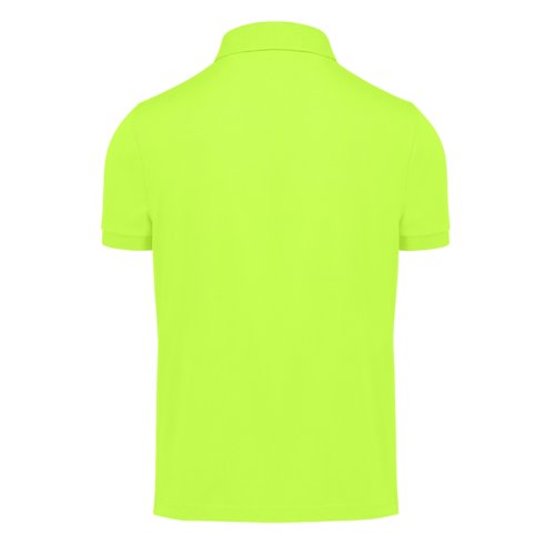 Apfelgrnes Polo-Shirt aus recyceltem Polyester-Baumwoll-Gemisch fr Herren.