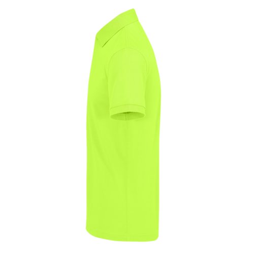Apfelgrnes Polohemd aus recyceltem Polyester-Baumwoll-Mix fr Herren.