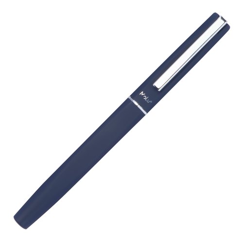 Dunkelblaues Schreibset mit Kugelschreiber und Etui.