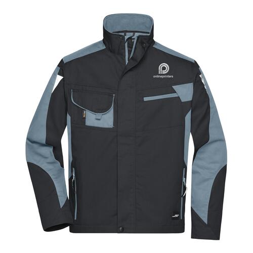 Unisex Arbeitsjacke aus strapazierf�higem Material mit Rei�verschluss und mehreren Taschen.