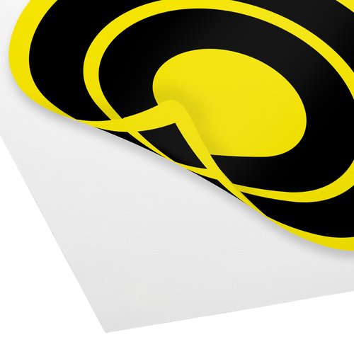 Papier-Aufkleber mit individueller Kontur.