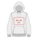 Grauer Stoff-Hoodie (Unisex) mit Kapuze und Kngurutasche.