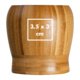 Heller Holz-Mrser mit abgerundeter Form.