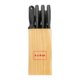 Heller Messerblock aus Holz fr diverse Messer.