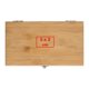 Holz Weinkassette mit Verschluss.