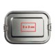 Metallene Lunchbox mit Verschluss.