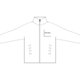 Windjacke aus leichtem Material mit Reiverschluss und Seitentaschen.