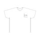 Weisses T-Shirt aus Baumwolle mit Rundhalsausschnitt.