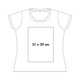 Baumwoll-T-Shirt mit kurzem Arm.