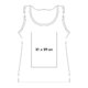 Weies Baumwoll-Tanktop mit Rundhalsausschnitt.