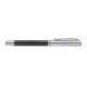 Schwarzer Carbon-Fllhalter mit Clip.