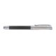 Metallfarbener Rollerball mit Carbon-Elementen und Clip.