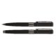 Schwarzes Stift-Set mit Kugelschreiber, Fllhalter und Etui.