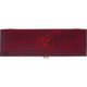 Rote Weinbox aus Holz mit Verschluss.