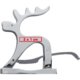 Silberner Nussknacker aus Metall im Elchdesign.