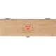 Holz-Weinbox mit Verschluss und Platz fr eine Flasche.