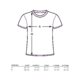 Baumwoll-T-Shirt fr Damen mit kurzem Arm und Rundhalsausschnitt.