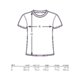 Baumwoll-T-Shirt mit kurzem Arm und Rundhalsausschnitt.