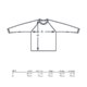 Langrmliges Polo-Shirt aus Stoff mit Knopfleiste.