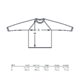Sweatshirt aus Stoff mit langen rmeln.