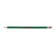 Hickory-Holz Bleistift mit Radiergummi.