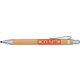 Holzfarbener Stift ohne Tinte mit Clip.