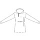 Baumwoll-Hoodie fr Damen mit Kapuze und Kordelzug.