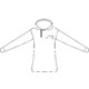 Baumwoll-Hoodie fr Damen mit Kapuze und Kordelzug.