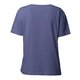 Blaues T-Shirt aus Bio-Baumwolle f�r Damen mit kurzen �rmeln.