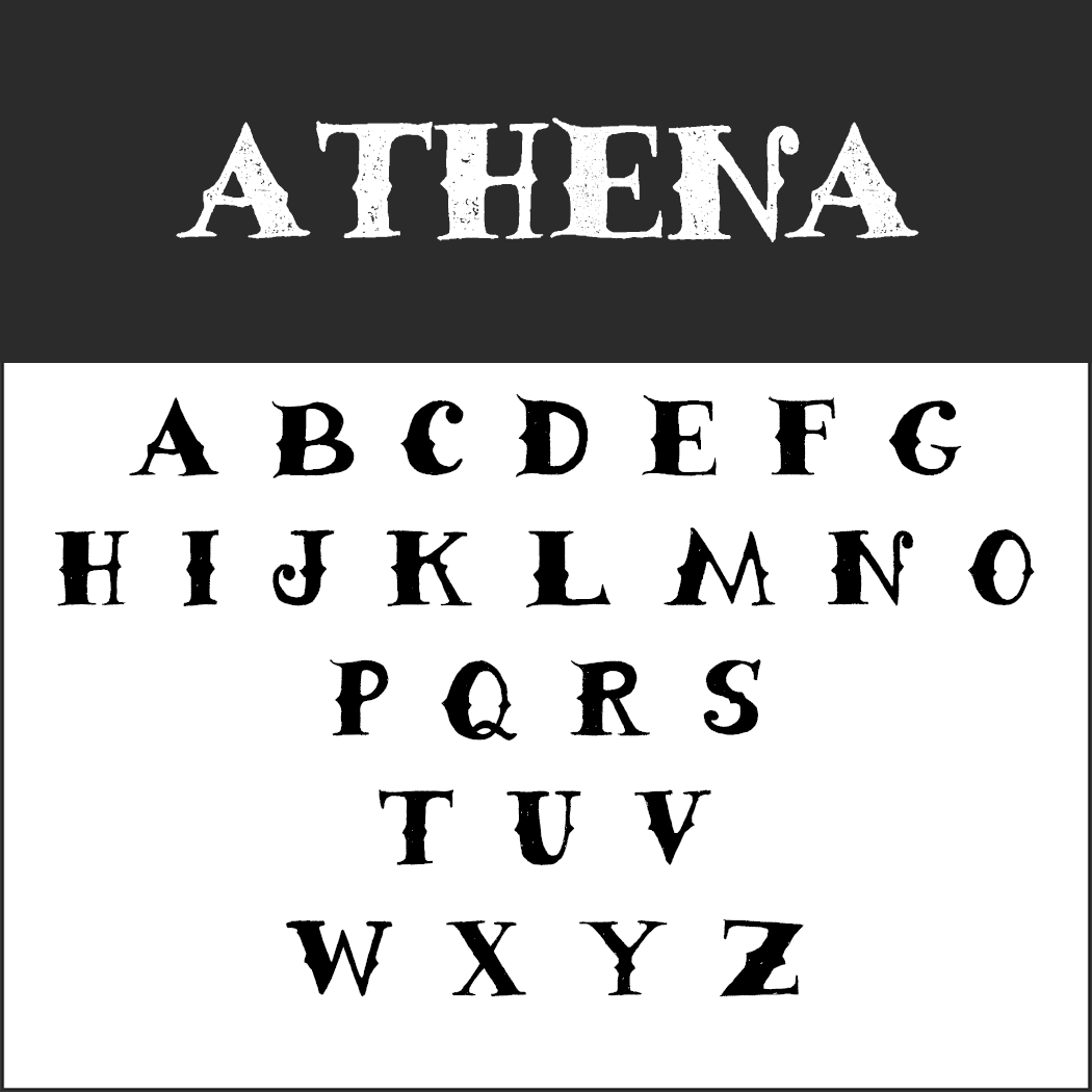 Vintage Fonts - 50er Jahre - Athena