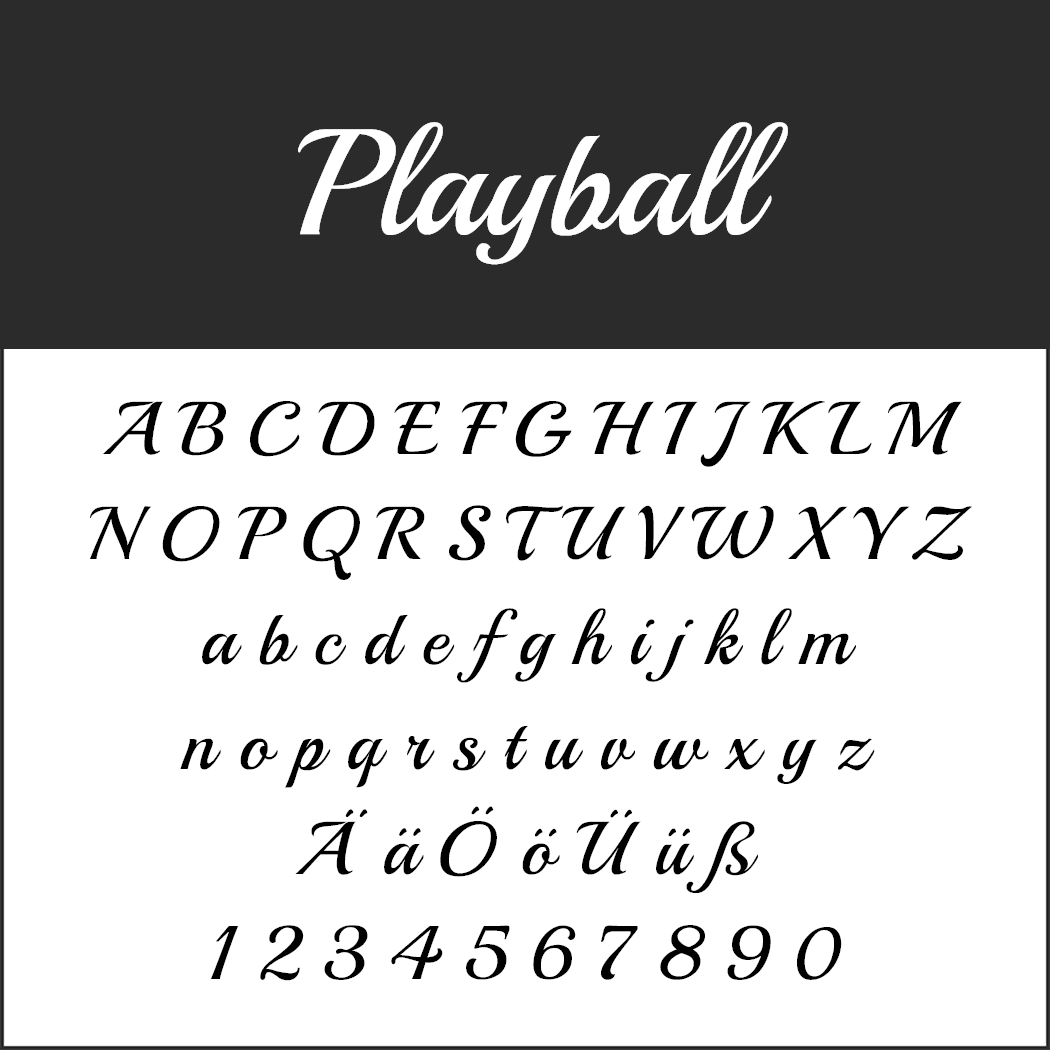 Vintage Fonts - 50er Jahre - Playball