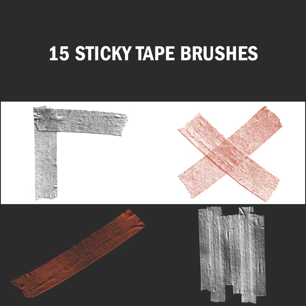 Sticky Tape Brushes sind hoch im Trend und lassen sich variabel einsetzen.