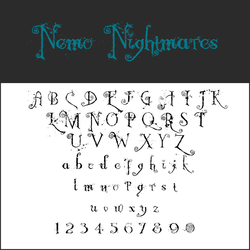 Halloween-Schrift: Nemo Nightmares