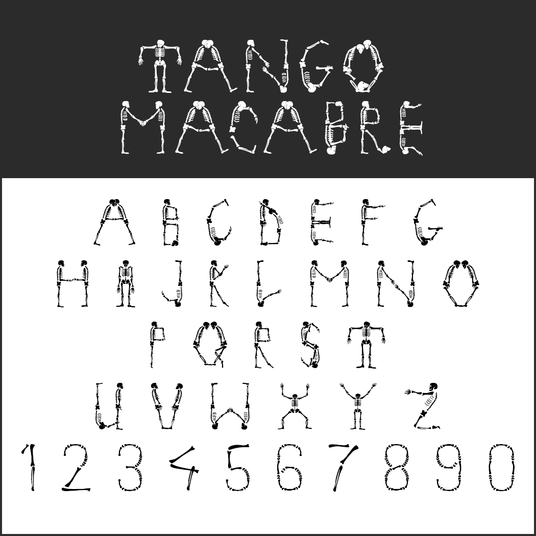 Halloween-Schrift: Tango Macabre