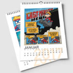 Comic Jam Kalender im Format A4 mit schwarzer Spiralbindung