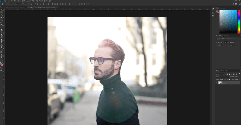 Lens-Flare-Effekt erzeugen – Photoshop Basics Tutorial