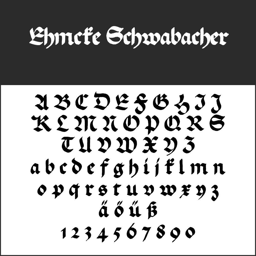 Altdeutsche Schriftart
