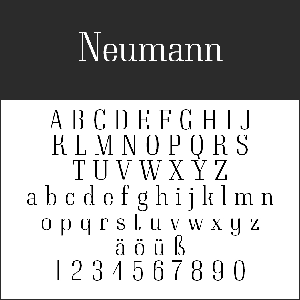 Serifenschriften: Neumann by typedepot