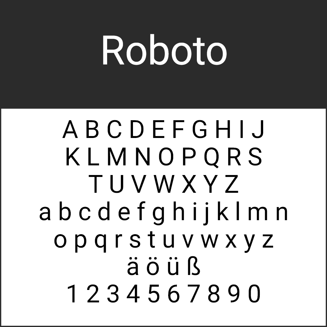 Font "Roboto" by Christian Robertson