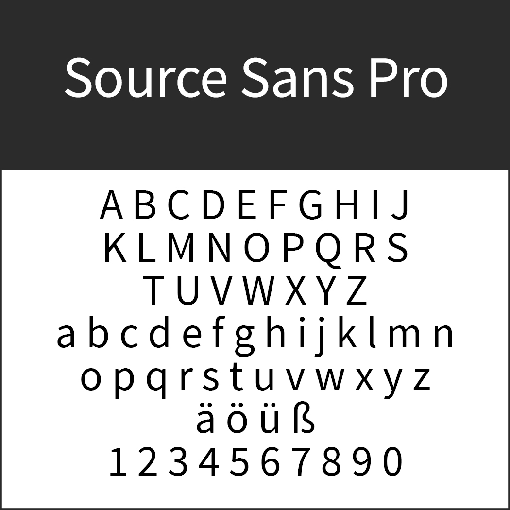 Font "Sources Sans Pro" by Paul D. Hunt für Adobe