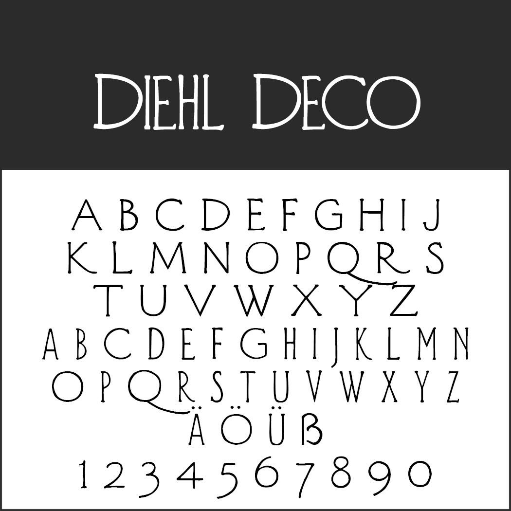 Vintage Font "Diehl Deco"