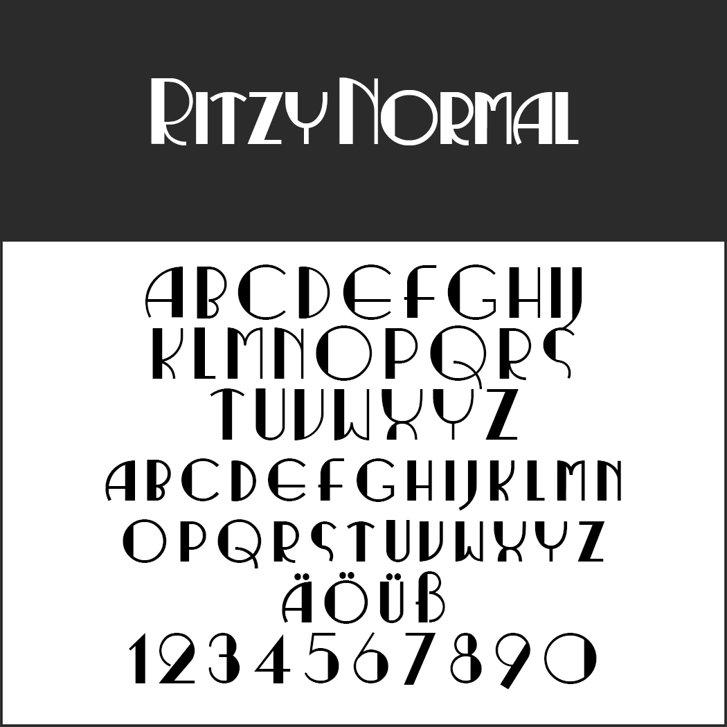 Retro Font "Ritzy Normal"